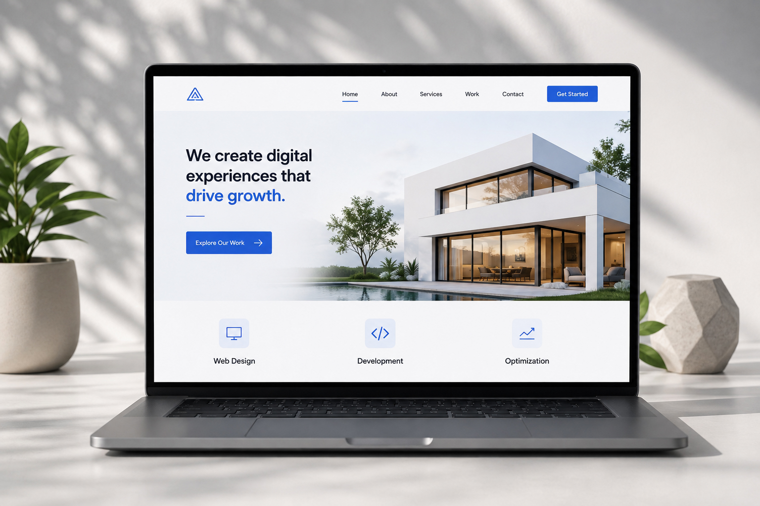 Website Design & Development supporting visual